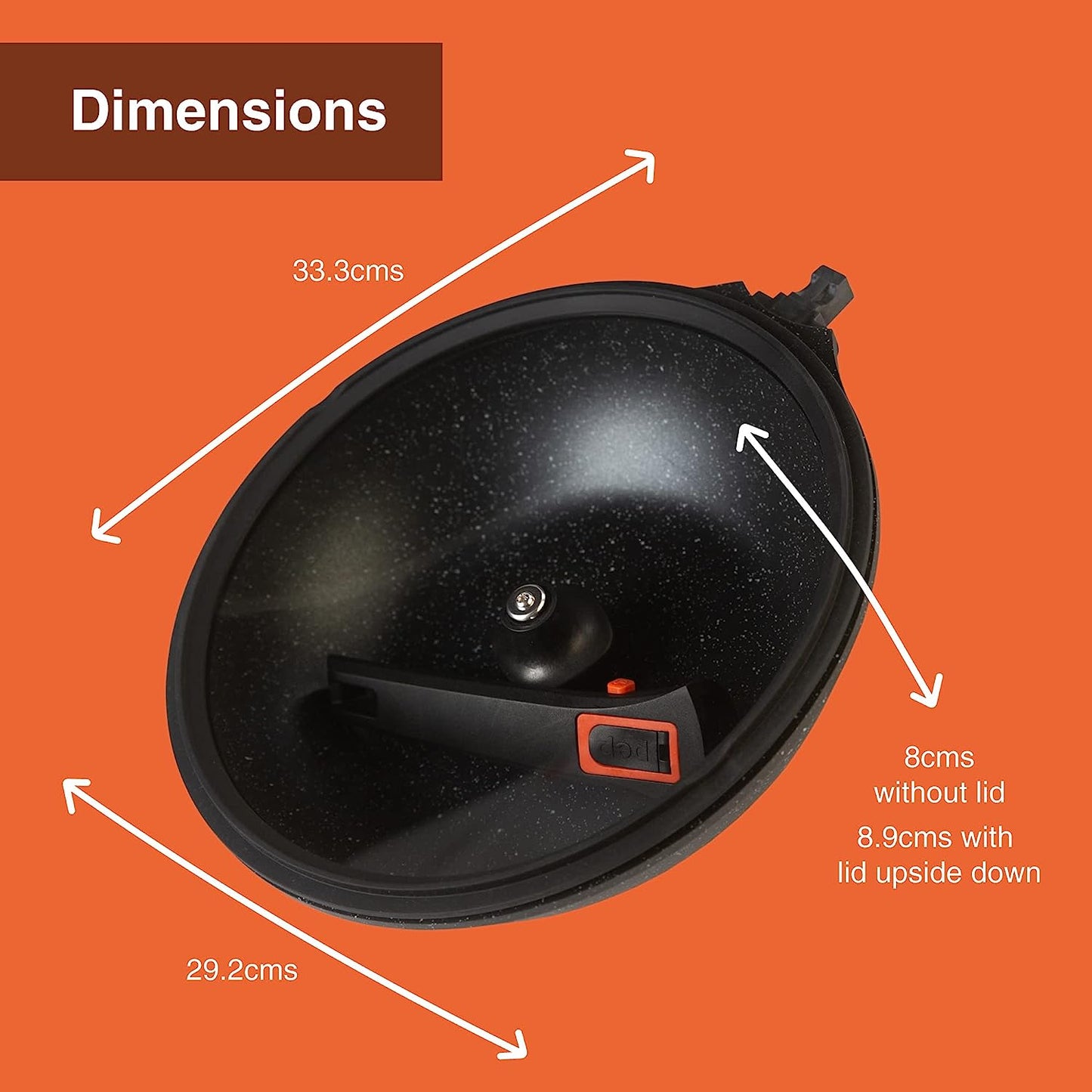 Pep Wok With Lid And Detachable Handle