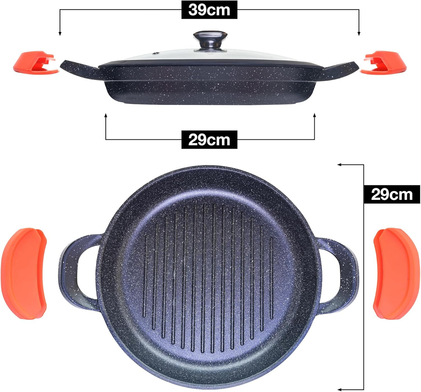 Pep Round Griddle Pan With Lid