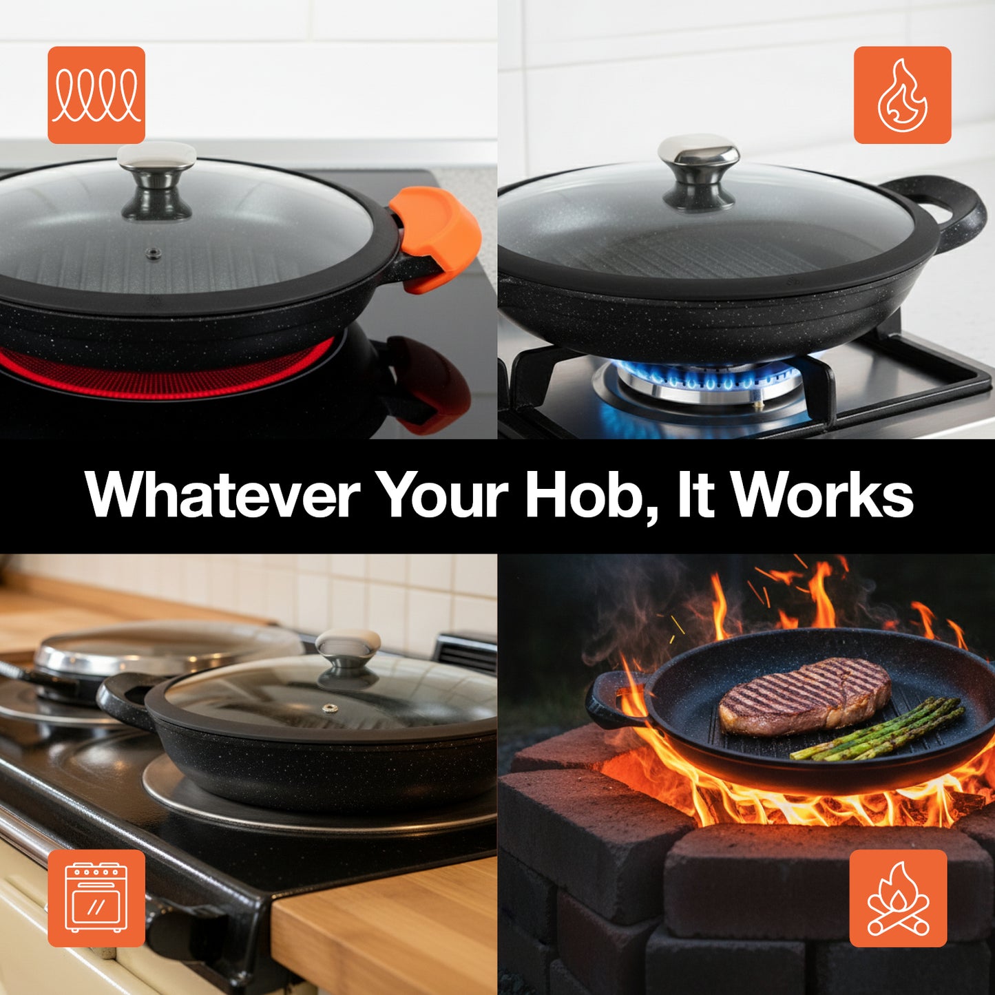 Pep Round Griddle Pan With Lid